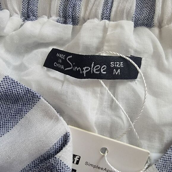 Simplee Viscose Wrap Style Wide Leg Pants. Size M. NWT. - Picture 3 of 6